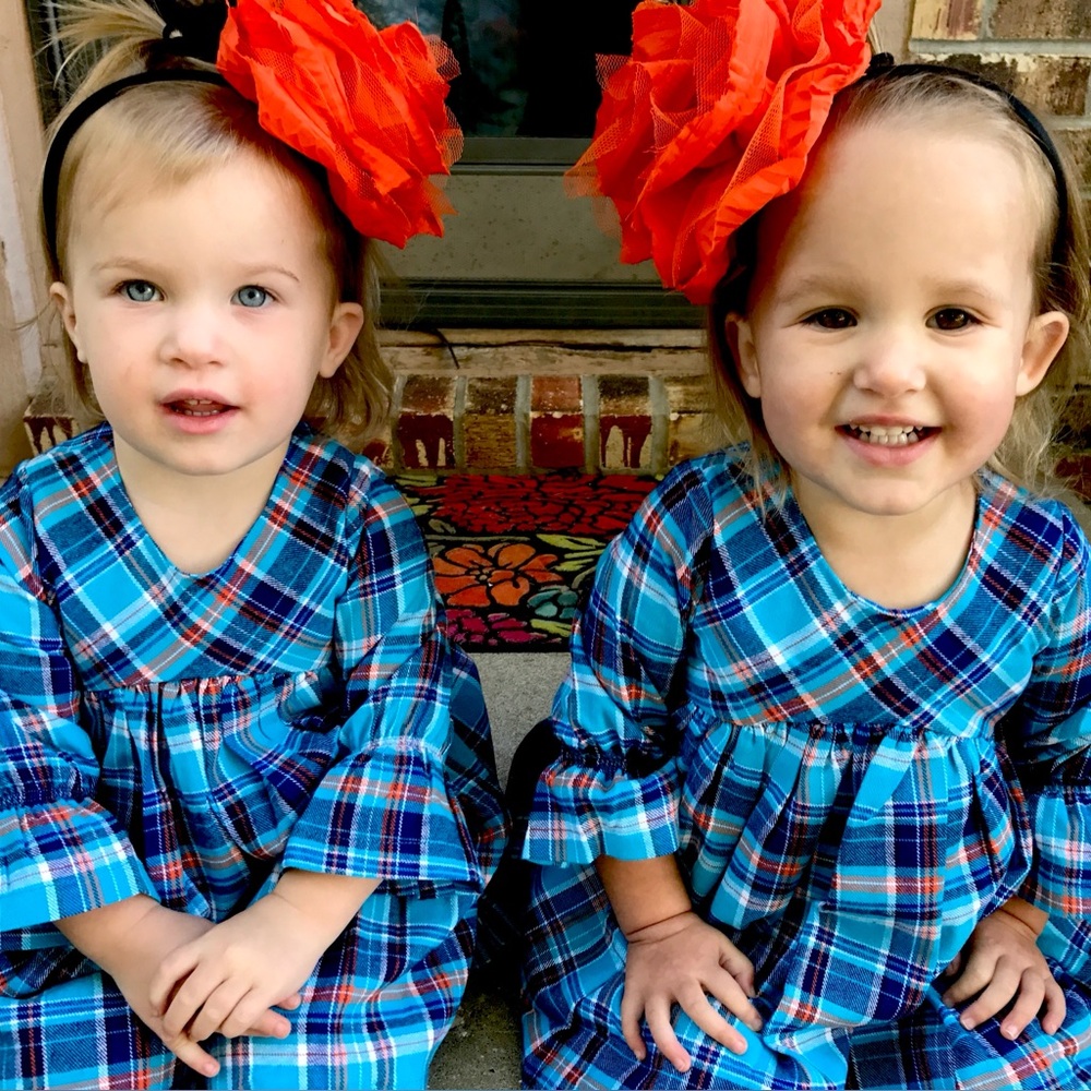 Bugaboutique EUC Fall Plaid Dress Size 18M